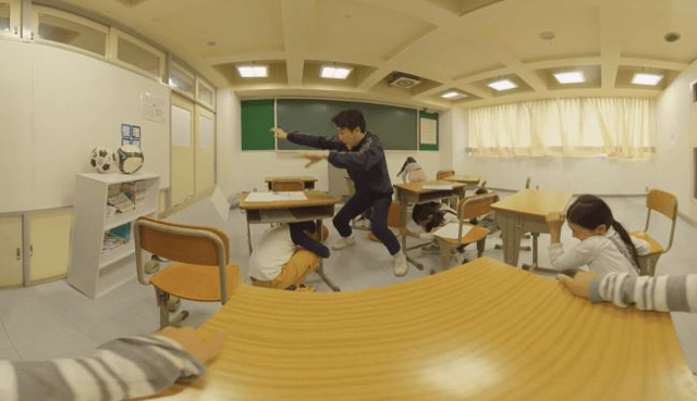ジョリーグッド:VR地震体験車を販売開始 P6 1c 防災体験車での屋内ARイメージ - ジョリーグッド:VR地震体験車を販売開始